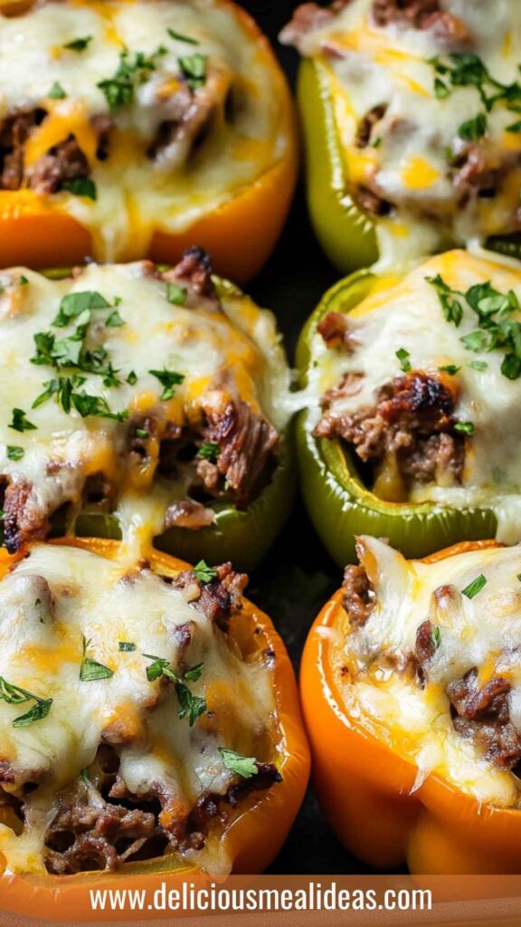 Best Philly Cheesesteak Stuffed Bell Peppers Recipe