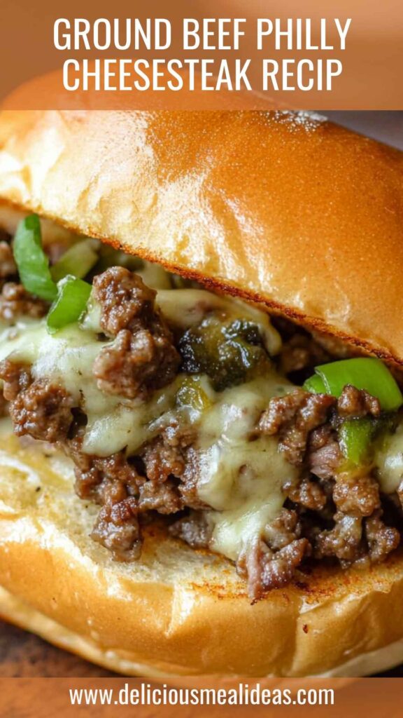 Ground Beef Philly Cheesesteak Recip