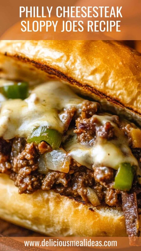 Philly Cheesesteak Sloppy Joes Recipe