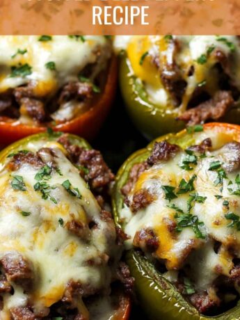 Philly Cheesesteak Stuffed Bell Peppers Recipe