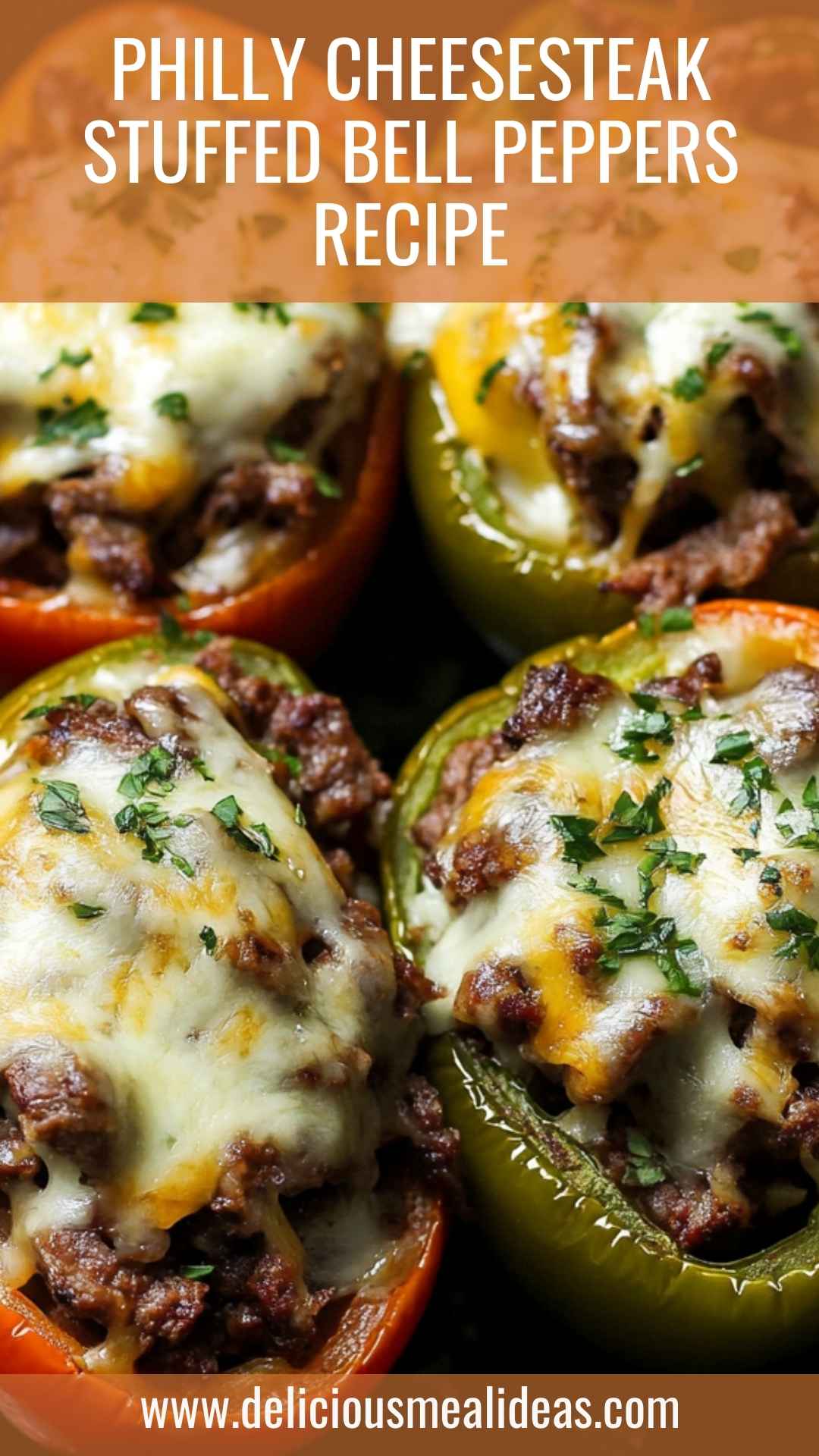 Philly Cheesesteak Stuffed Bell Peppers Recipe