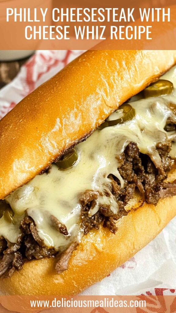 Philly Cheesesteak With Cheese Whiz Recipe