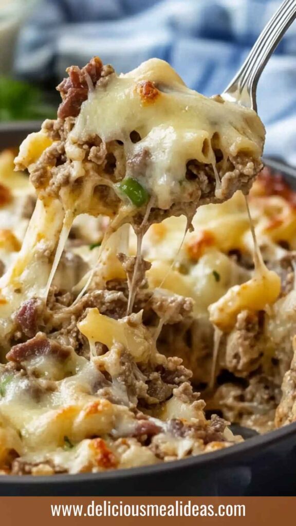 Best Philly Cheesesteak Casserole Recipe