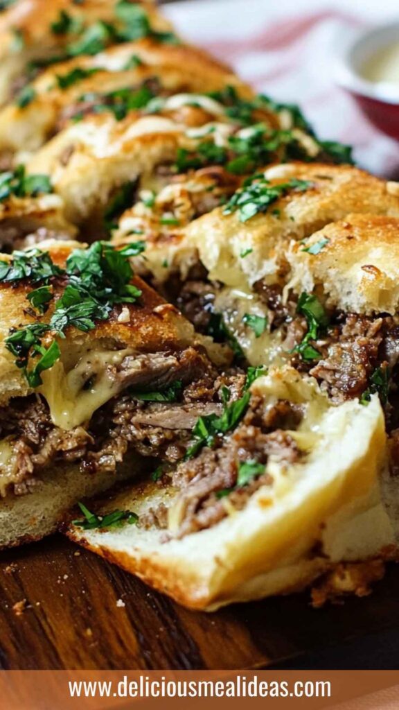 Best Philly Cheesesteak Garlic Bread Recipe