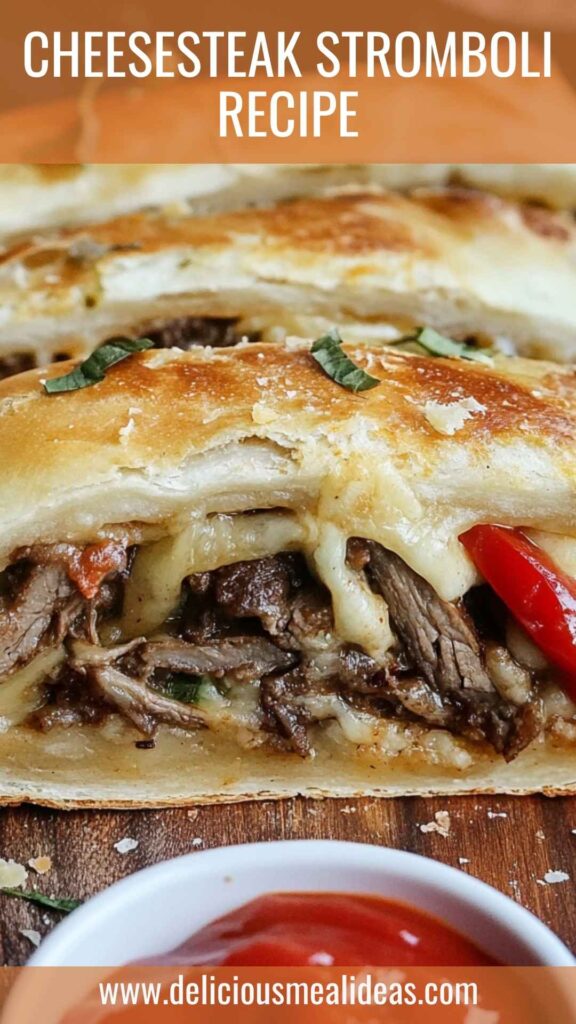 Cheesesteak Stromboli Recipe