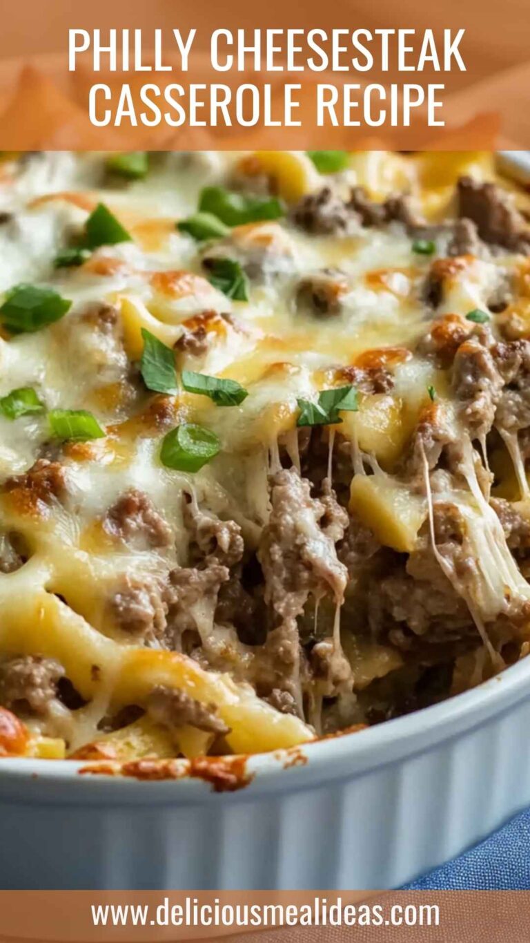 Philly Cheesesteak Casserole Recipe – Delicious Meal Ideas