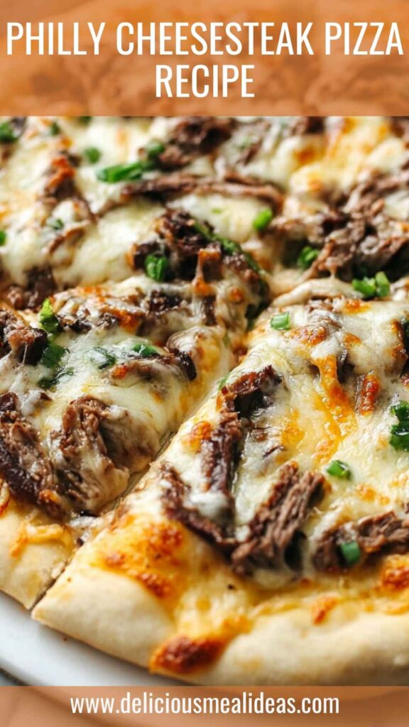 Philly Cheesesteak Pizza Recipe