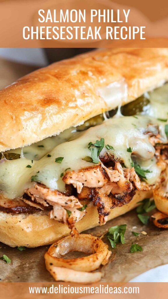 Salmon Philly Cheesesteak Recipe