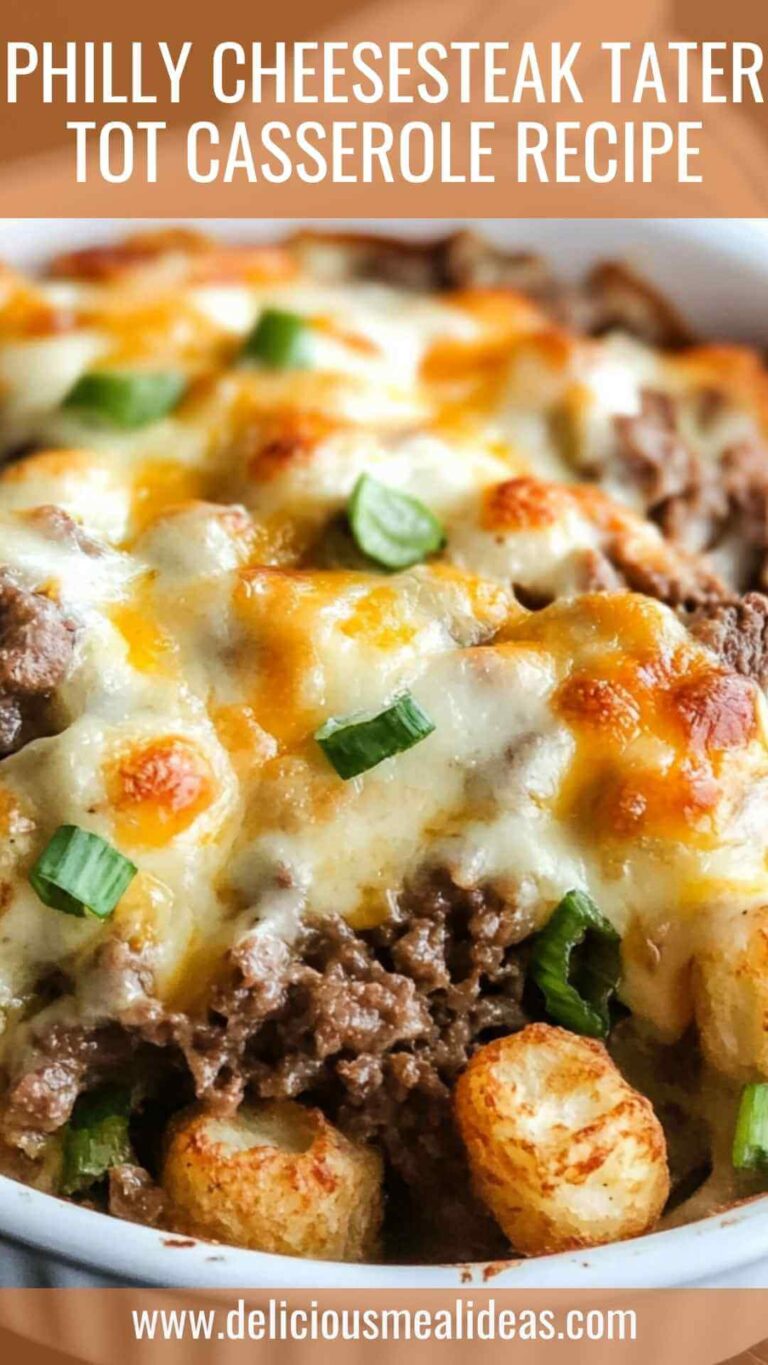 Philly Cheesesteak Tater Tot Casserole Recipe – Delicious Meal Ideas