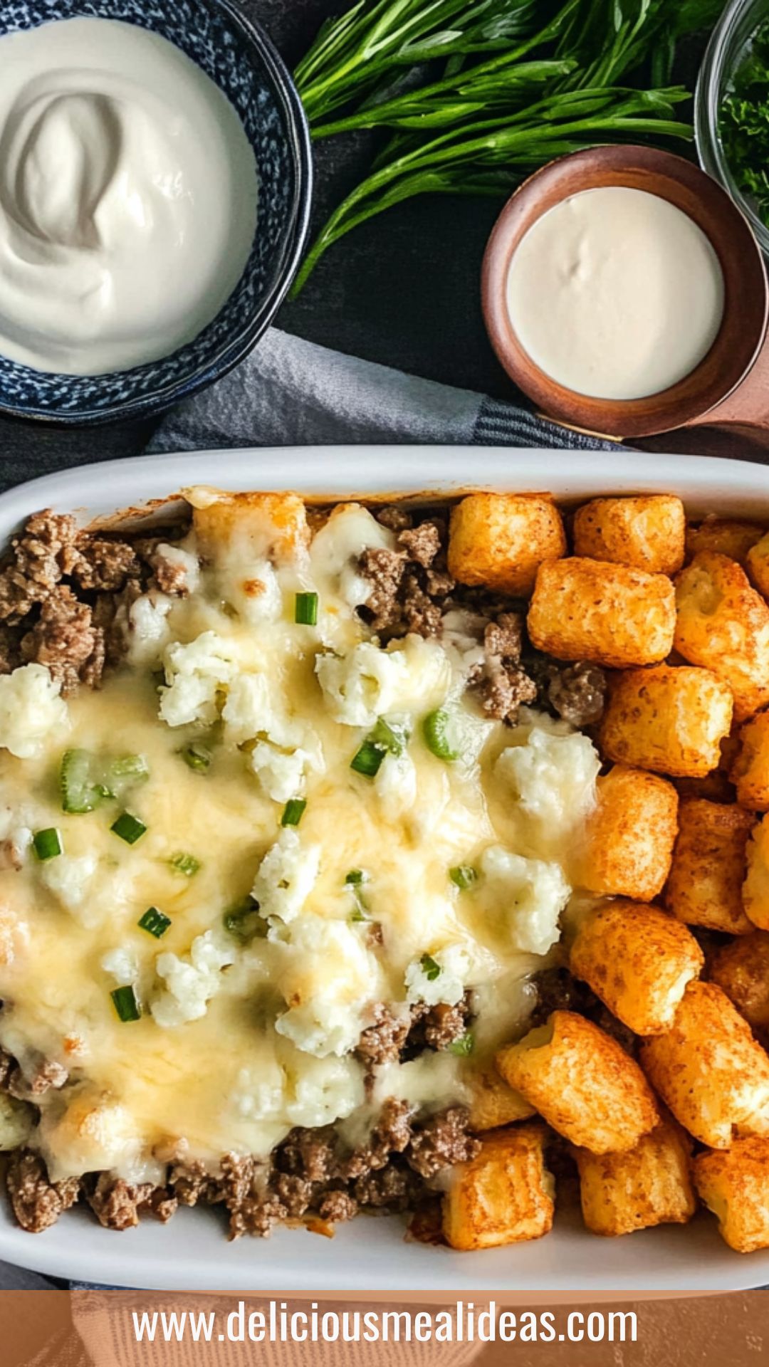 Philly Cheesesteak Tater Tot Casserole Copycat Recipe