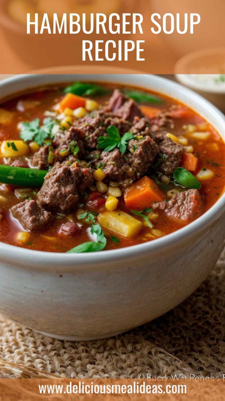 Hamburger Soup Recipe – Delicious Meal Ideas