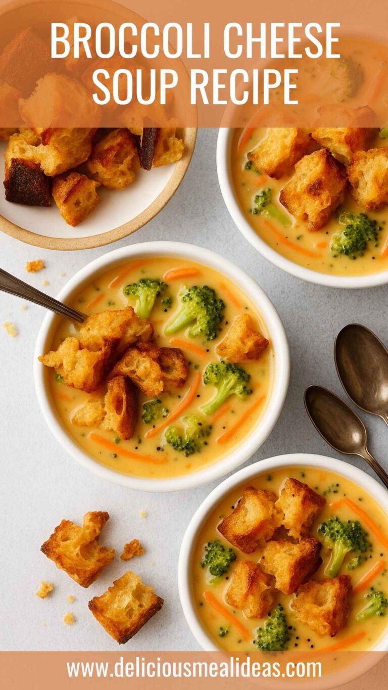 Broccoli Cheese Soup Recipe – Delicious Meal Ideas