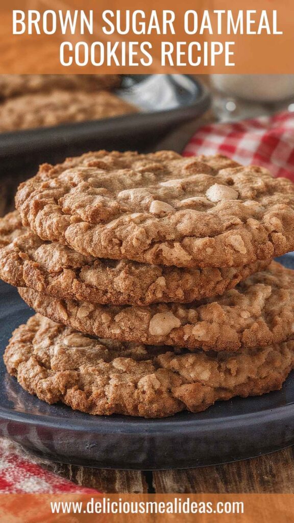 Brown Sugar Oatmeal Cookies Recipe