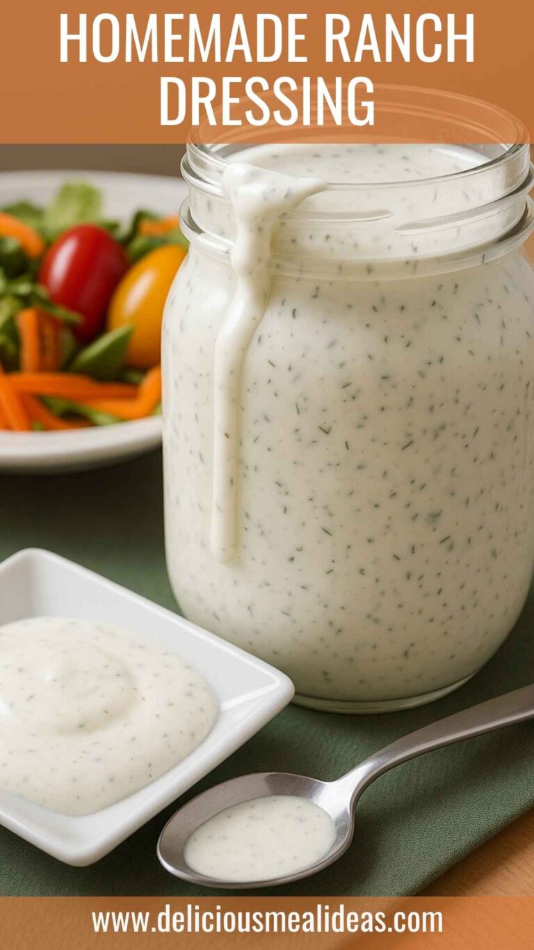 Homemade Ranch Dressing – Delicious Meal Ideas