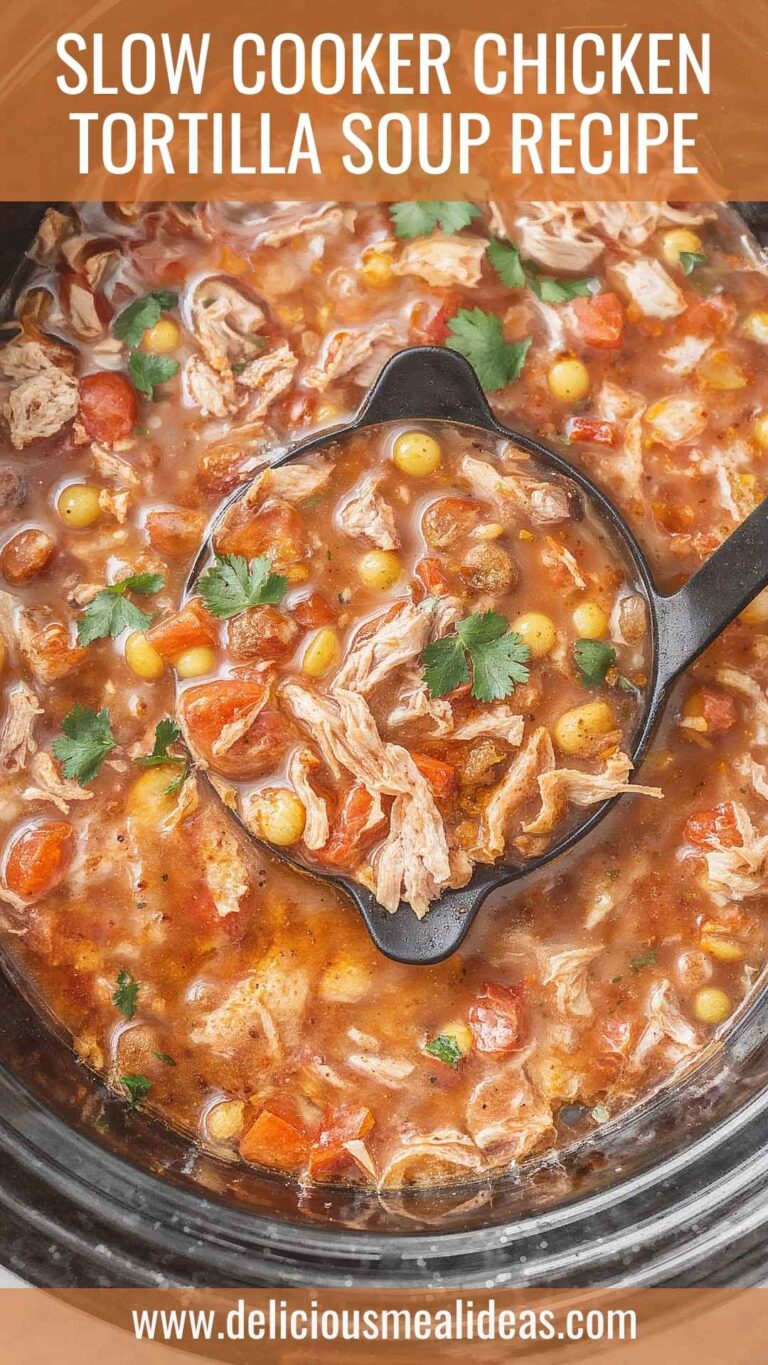 Slow Cooker Chicken Tortilla Soup Recipe – Delicious Meal Ideas