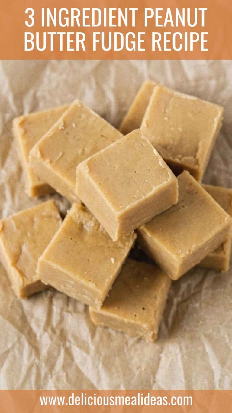 3 Ingredient Peanut Butter Fudge Recipe – Delicious Meal Ideas