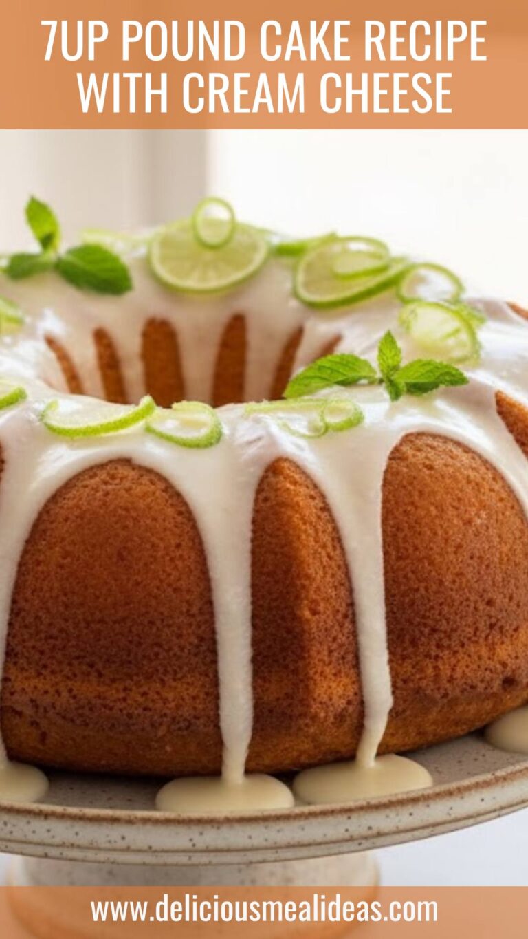 7UP Pound Cake Recipe With Cream Cheese – Delicious Meal Ideas