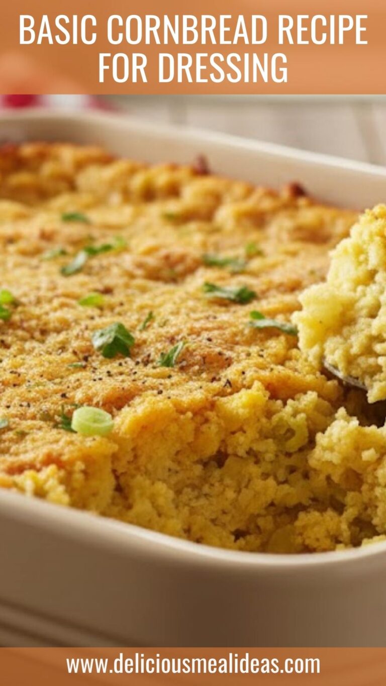 Basic Cornbread Recipe For Dressing – Delicious Meal Ideas