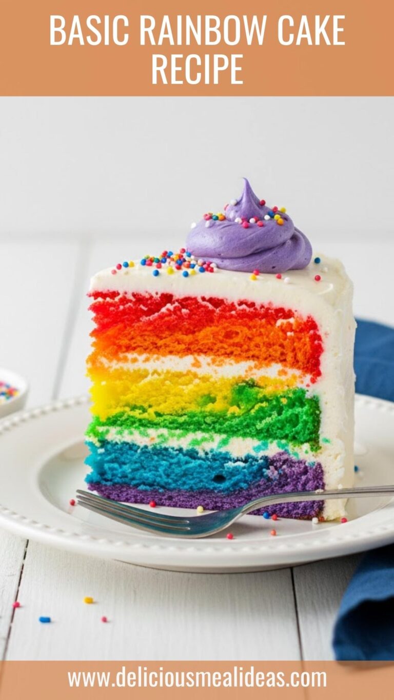 Basic Rainbow Cake Recipe – Delicious Meal Ideas