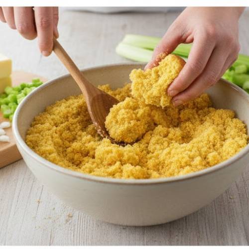 Step 3: Crumble the Cornbread