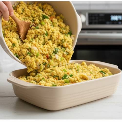 Step 6: Transfer to Baking Dish