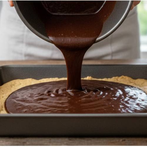 Step 4: Prepare the Brownie Layer Step 4: Prepare the Brownie Layer