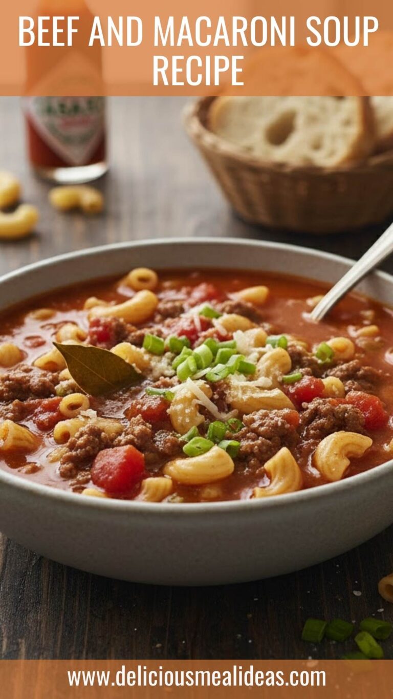 Beef And Macaroni Soup Recipe – Delicious Meal Ideas