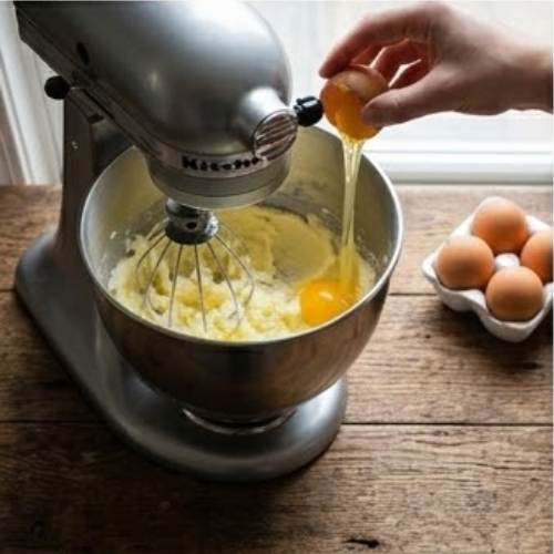 Step 4: Add the eggs Step 4: Add the eggs