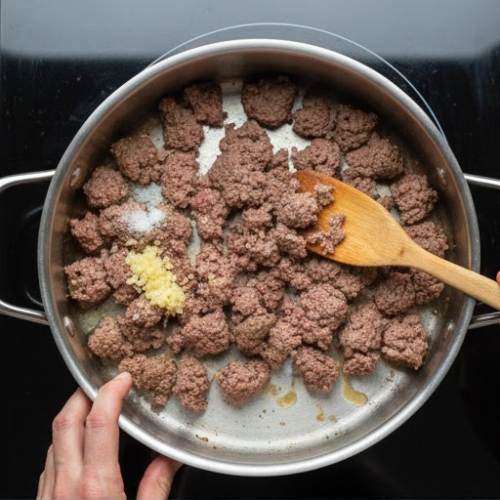 Step 1: Brown the Ground Beef
