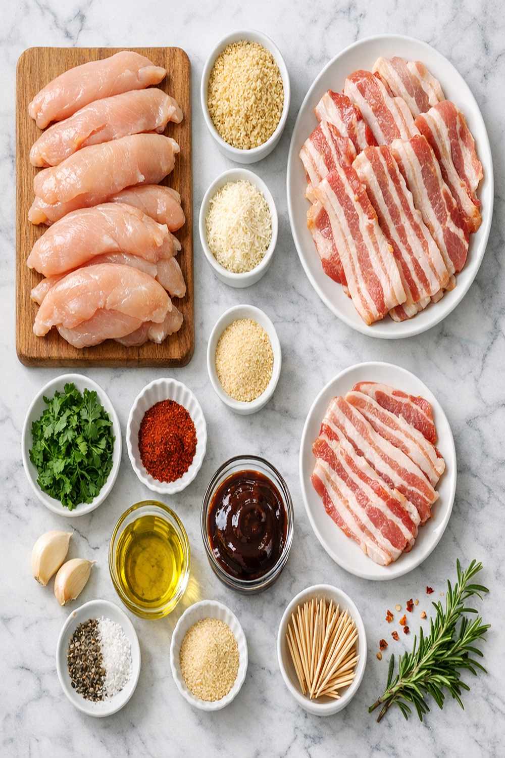 Bacon Wrapped Chicken Strips Recipe ingredients