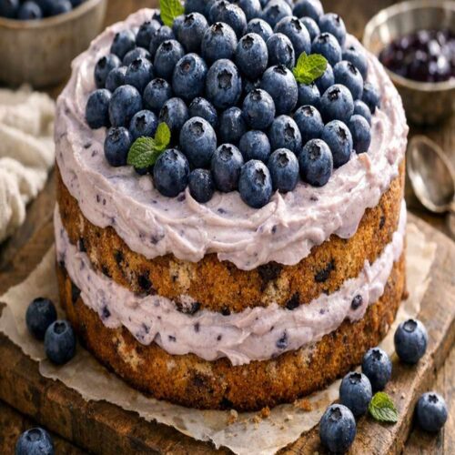 Blueberry Cake With Fresh Blueberries Recipe