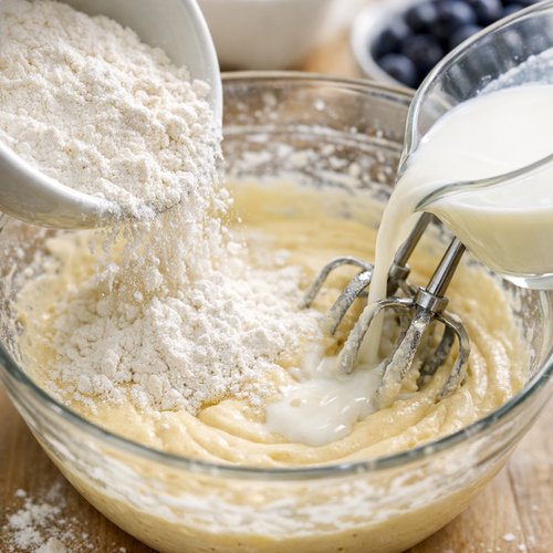 Step 5: Alternate Flour and Milk (The Critical Step)