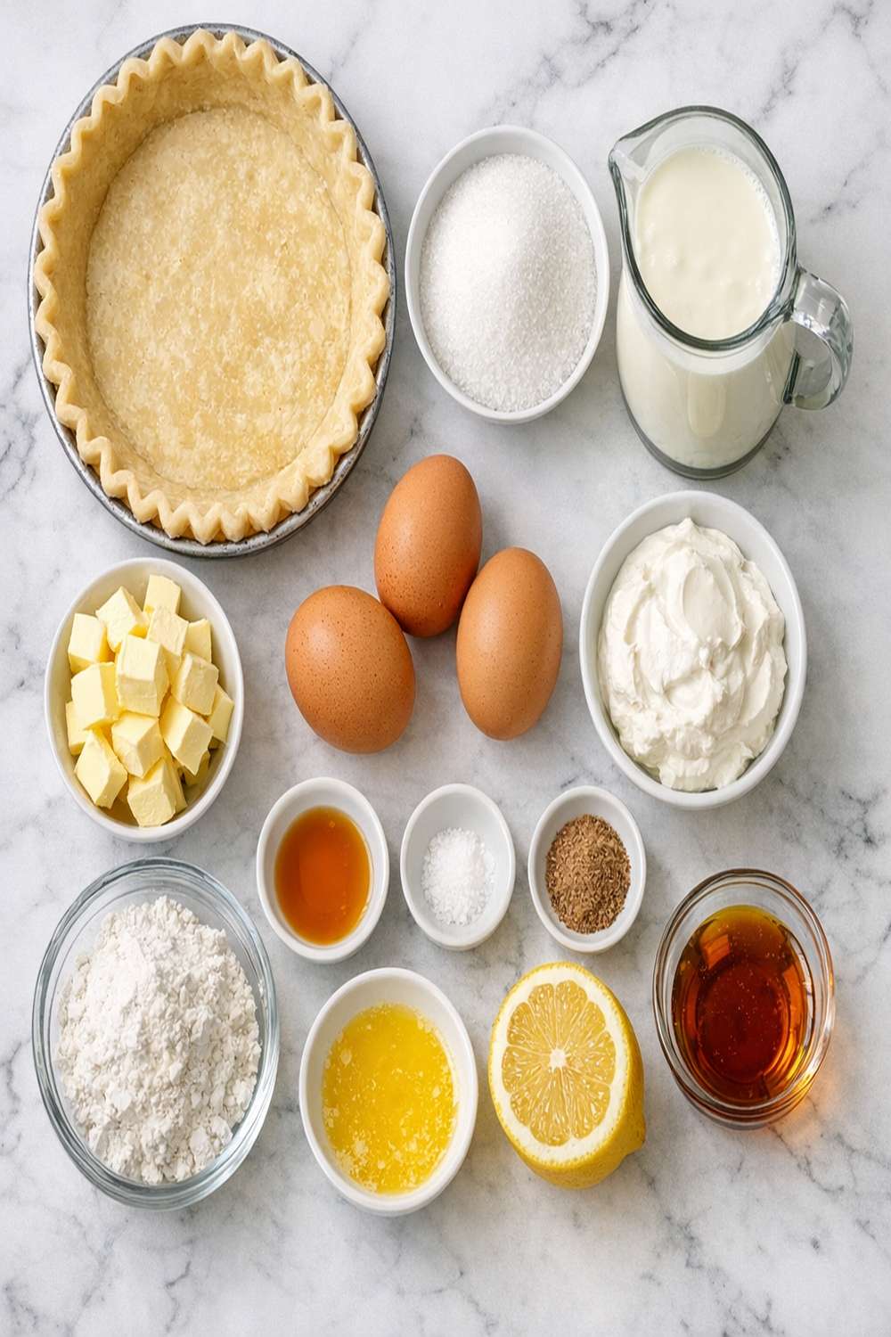 Buttermilk Custard Pie Recipe ingredients