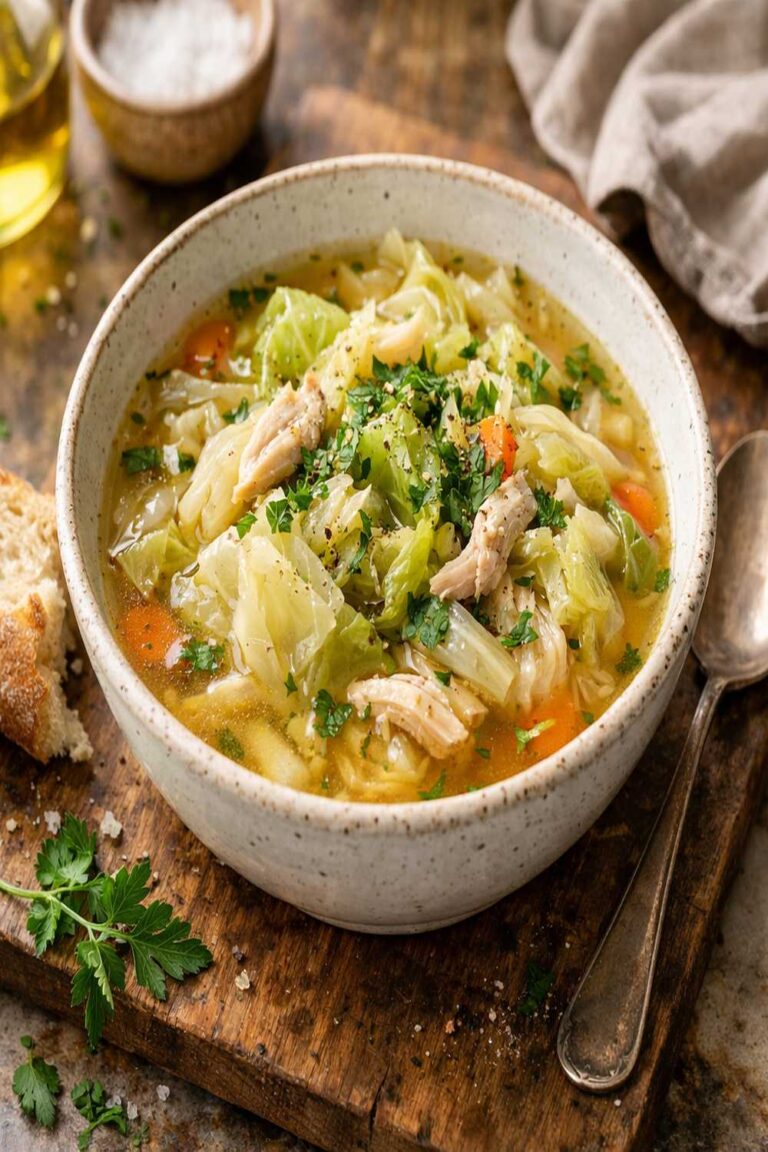 Cabbage With Chicken Broth Recipe