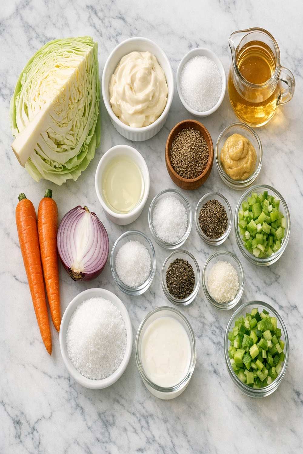 Chicken Shack Coleslaw Recipe ingredients