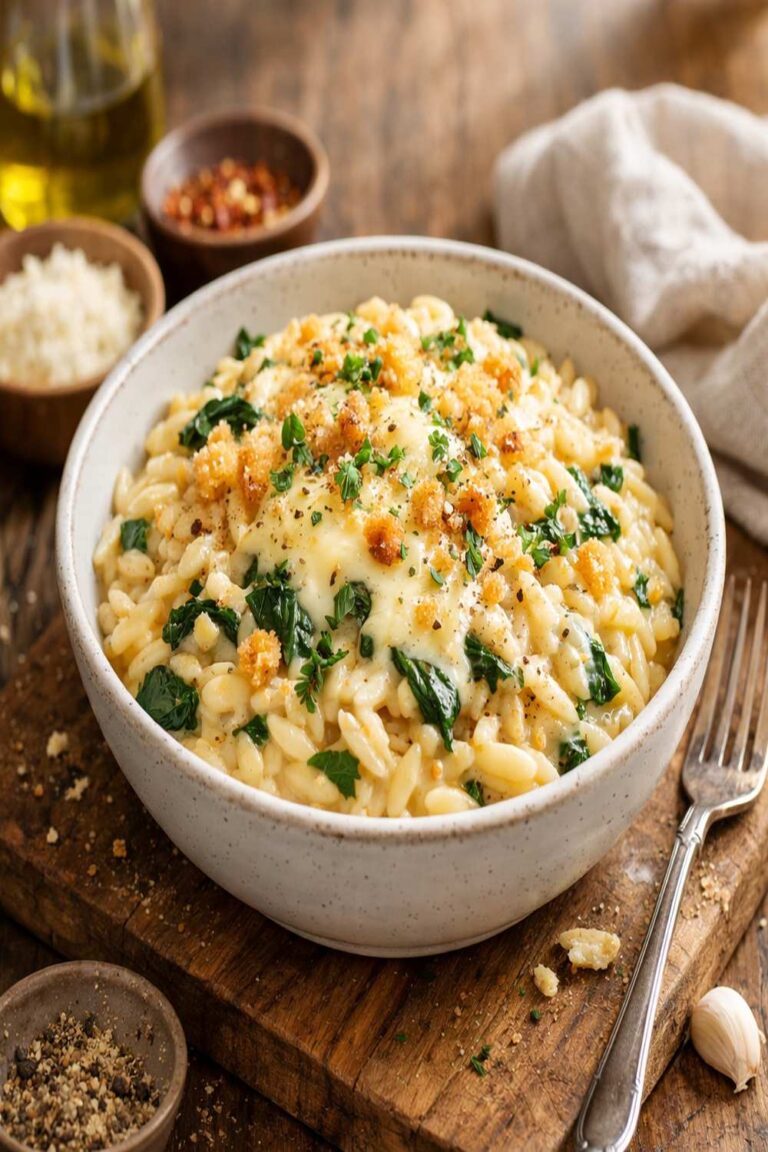 Cheesy Orzo Recipe