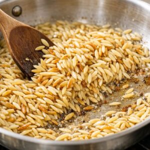 Creamy Cheesy Orzo Recipe step 2