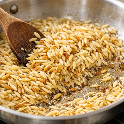 Step 2: Toast Your Orzo to Unlock Hidden Depth