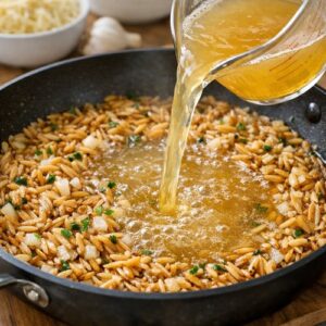 Creamy Cheesy Orzo Recipe step 3