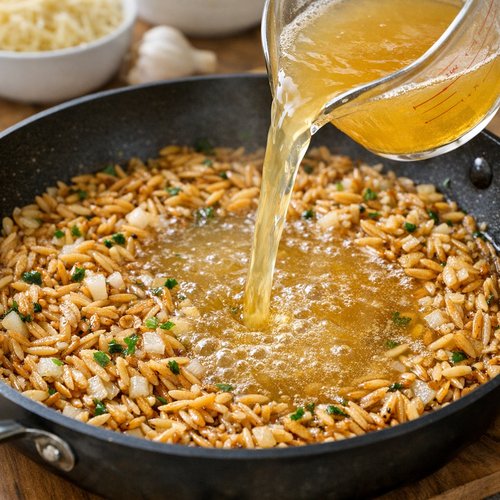 Step 3: Add Your Broth and Bring to a Gentle Boil