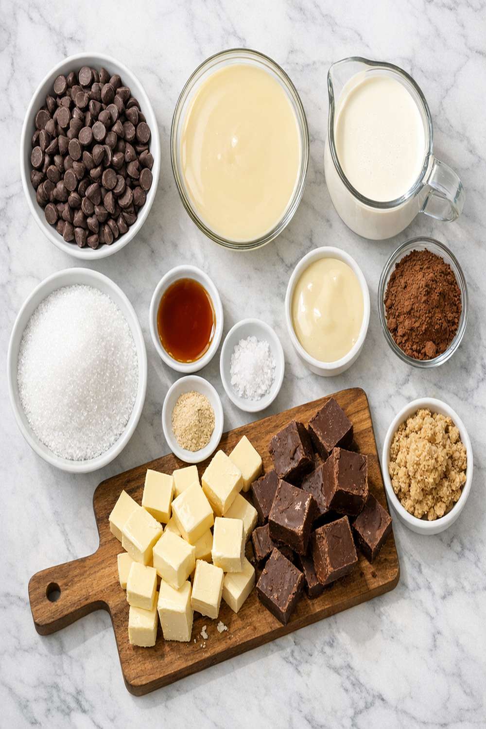 Chocolate Chip Fudge Recipe ingredients